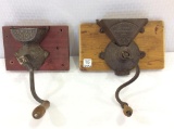 Lot of 2 Wall Hanging Grinders Including Arcade