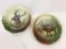 Lot of 2 Elk Painted Plates-One Marked