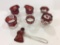 Lot of 7 Red Ruby Flash Toothpicks & Sm.