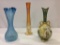 Lot of 3 Various Vases Including