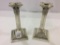 Pair of Sterling Silver Candle Sticks #A3206