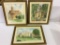 Lot of 3 Framed Pictures by Amy Russell