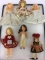 Lot of 6 Various Old Sm. Dolls