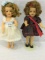 Lot of 2 Vintage Plastic/ Rubber Shirley