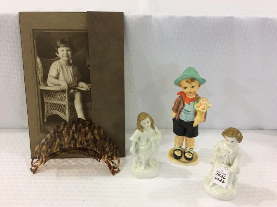 Lot of 5 Including Old Photograph of Child