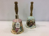 Lot of 2 Hand Painted Decorative Bells-