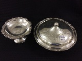 Lot of 2 Silver Pieces Including Round