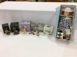Box of Collectibles Including 2 Boyd's Bears