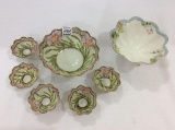 Lot of 2 Nippon Floral Painted Nut Cups