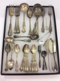 Collection of Ornate Silver Plate Flatware Pieces