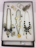 Collection of Ladies SIlver Costume Jewelry