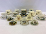 Lot of 17 Various Cups & Saucers Mostly