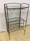 Wire Rack Design Shelf w/ Glass