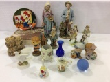 Very Lg. Group of Figurines & Glass