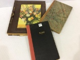 Lot of 3 Including 2 Old Ledger Books Including