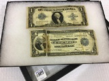 2 Lg. One Dollar Paper Currency Including