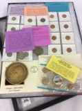 Collection of Coins & Medallions Including