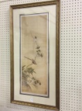 Framed Oriental Bird Picture