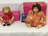 Lot of 2 Marie Osmond Porcelain Collector Dolls