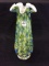 Art Glass Ruffled Edge Vase