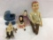 Box of Various Old Dolls including