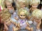 Lot of 6 Contemp. Vinyl Dolls