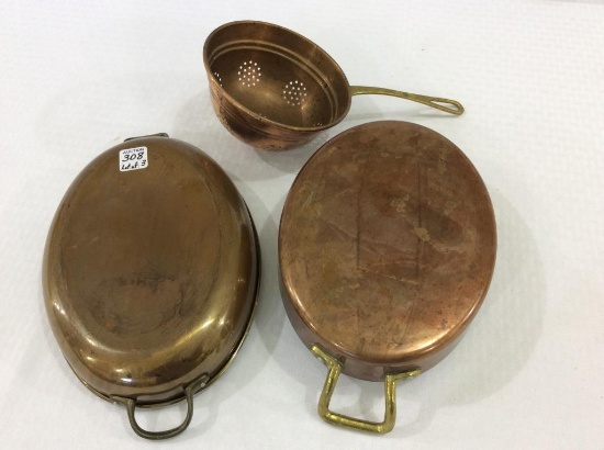 Lot of 3 Copper Pieces Including 2-Sm.