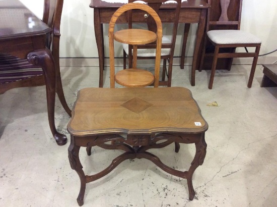 Lot of 2 Inclulding Sm. Ornate Wood