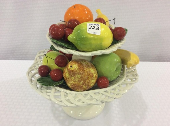 Capidonmonte Style Pedestal Fruit