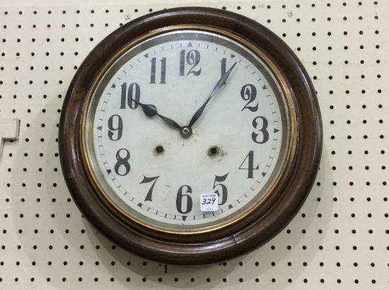 Round Wall Hanging Keywind Clock