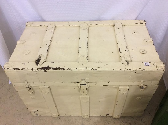 Painted Flat Top Trunk