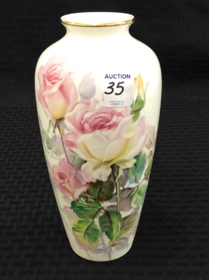 Noritake Bone China Floral Painted Vase