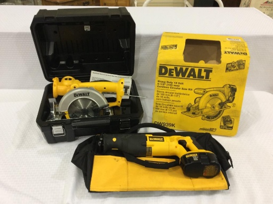 Lot of 3 Dewalt Cordless Tools Including