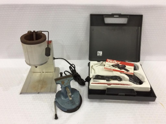 Lot of 3 Including Weller Soldering Gun in Case,