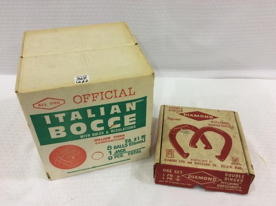 Lot of 2 Including Italian Bocci Ball Set-
