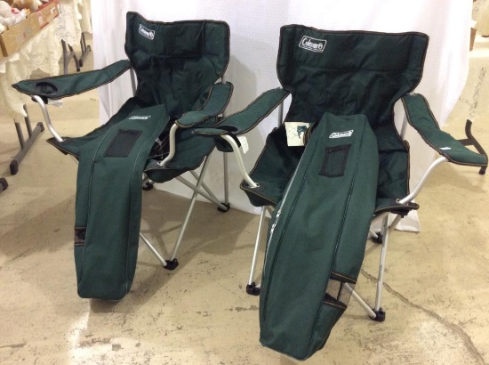2 Coleman Portable Folding Deluxe