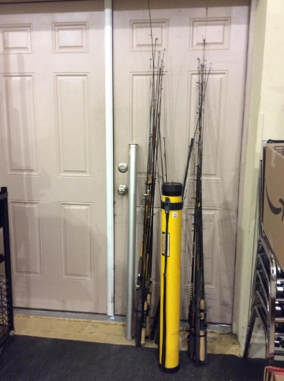 Lg. Group of Various Fishing Poles