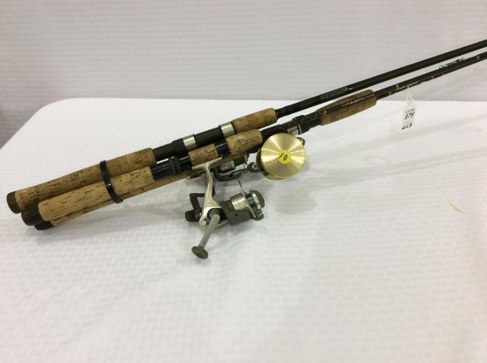 Lot of 3 FIshing Poles w/ Reels