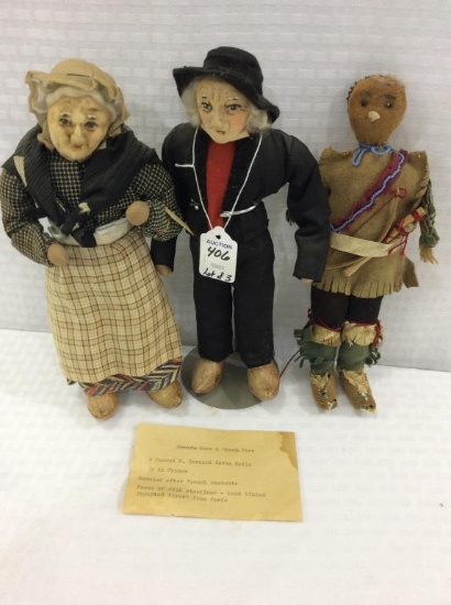 Lot of 3 Vintage Dolls including 2 French
