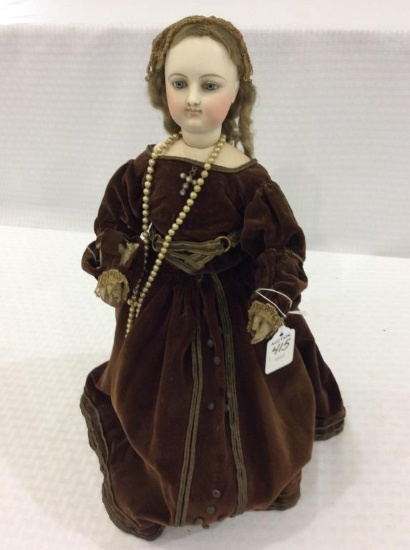 Bisque Doll, (One hand has slight chipped fingers)