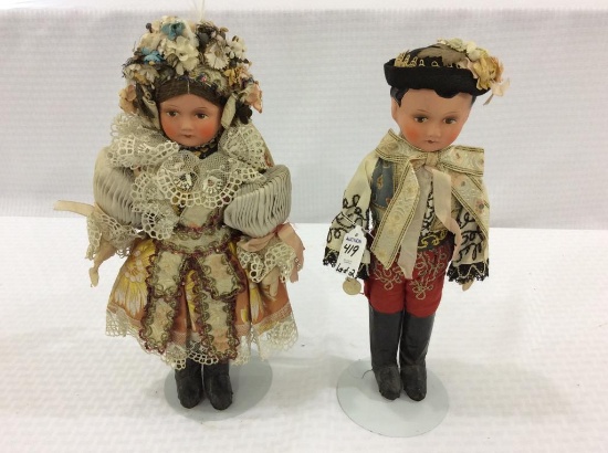 Lot of 2 Czechoslavakia Dolls