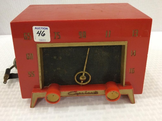 Vintage Red Capehart Radio Model T-522