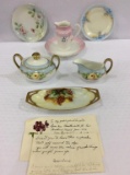 Lot of 7 Hand Painted Pieces Including