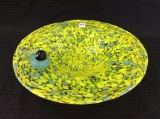 Very Lg. Art Glass Bird Bath Style Bowl