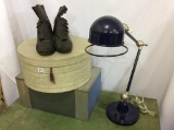 Lot of 4 Including Hat Box, Decorative