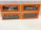 Lot of 4 Lionel Train Flatcars in Boxes