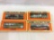 Lot of 4 Lionel O Gauge Flat Cars in Boxes