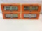 Lot of 4 Lionel 0-Gauge Mint Cars in Boxes