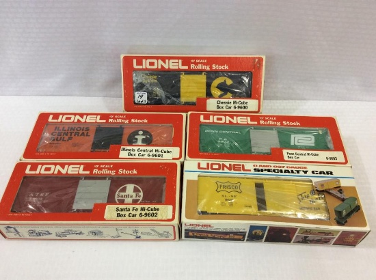 Lot of 5 Lionel O-Gauge Hi-Cube Box