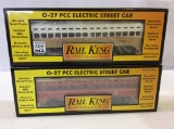 Lot of 2 Rail King O Gauge Street Cars in Boxes